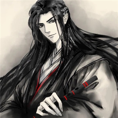 Male anime avatar with ancient style, handsome and cold, willing to fall in love with me