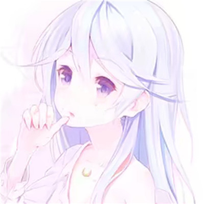 Cute anime girl cartoon avatar image, just like it, why exaggerate it into love