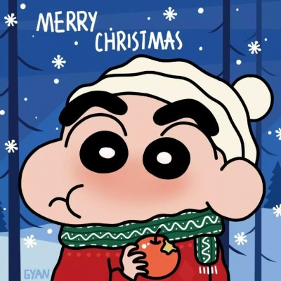 Crayon Shin chan Christmas Avatar Cute Encyclopedia 2021 Beautiful Christmas Cartoon Avatar