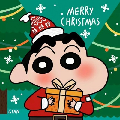 Crayon Shin chan Christmas Avatar Cute Encyclopedia 2021 Beautiful Christmas Cartoon Avatar