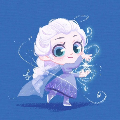 Cute Disney Princess cartoon hand-painted avatar, don't hug that person who makes you sad anymore