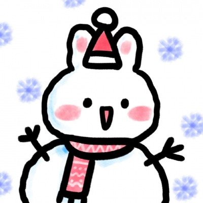 2020 Christmas exclusive cute cartoon WeChat avatar with no lofty ideals, just want to be happy every day