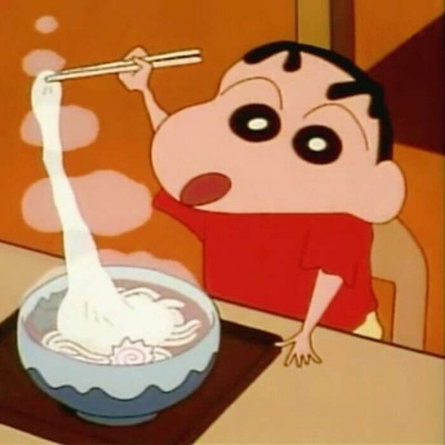 Super Cute Foodie Crayon Xiaoxin Dry Rice Avatar Selected, Eating Not Active, Brain Problem