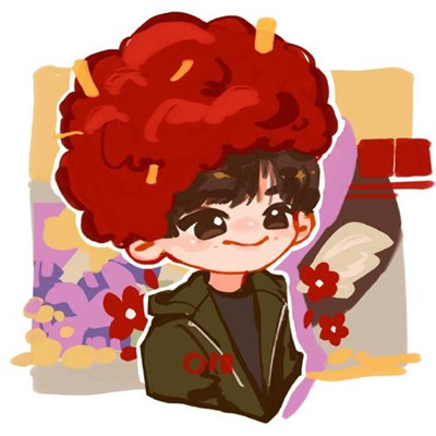Sending you a small red flower cartoon hand-painted avatar. People who open, close, and close many times are tormenting each other