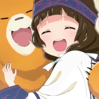 Anime girl cartoon avatar cute 2021 with a bright future as a farewell gesture