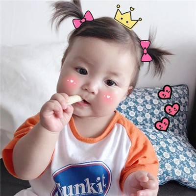 The latest version of the 2021 Luo Xi baby's big face special effects avatar is cute and cute, waiting quietly for the flowers to bloom, not noisy or noisy