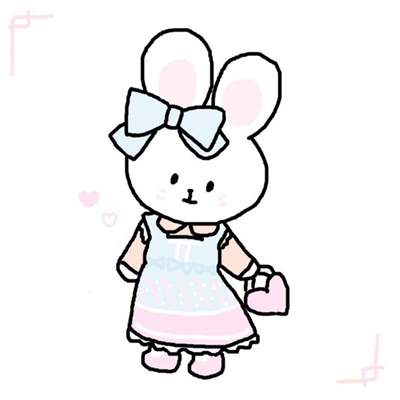 Little Rabbit Avatar Simple Drawing Cartoon Picture 2021 I will only love your face in this life