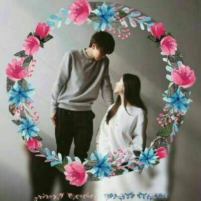 Two pictures of beautiful couples with unique personalities on WeChat. Dont be afraid of poisonous tongues, but afraid of poisonous hearts.