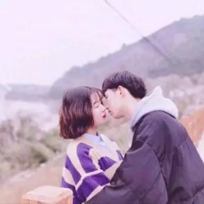 2021qq personalized avatar couple kissing one pair two high-definition pictures all living beings I only love you