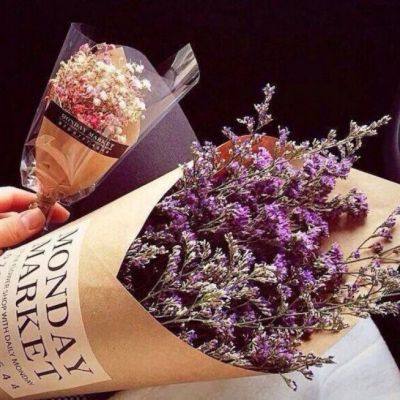 High-definition beautiful landscape avatar of gypsophila bouquet. Pretending to receive a bouquet of flowers for Christmas