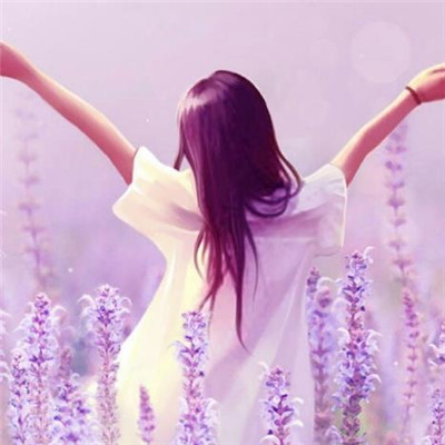 Beautiful and artistic lavender QQ avatar 2021 selection of sad tunes composed by lavender
