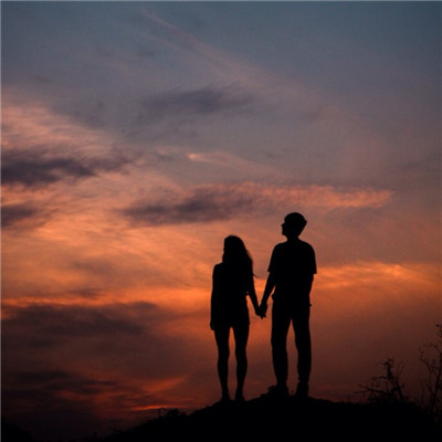 Non-mainstream couple avatars and beautiful sunset pictures 2021 I am willing to accompany you to see all the sunsets in the world