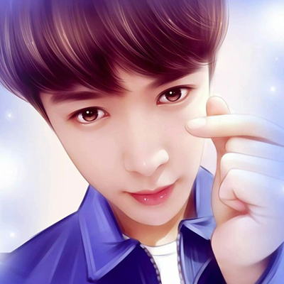 exo Zhang Yixing's beautiful and handsome hand-painted avatar 2021 I want to meet you in this romantic rainy season