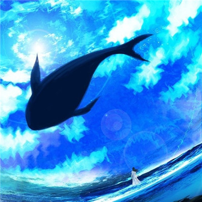 Beautiful and ethereal whale avatar HD avatar 2021 I am a tsundere ghost and I want you to hug me