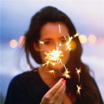 Beautiful artistic conception of fireworks avatar at night. Your heart is like a vast grassland.