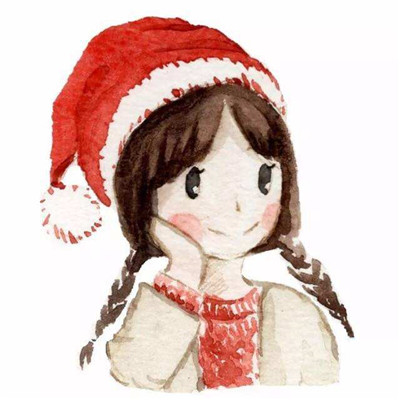 Exclusive and cute Christmas hat WeChat avatar for Christmas 2020. All the regrets this year are the preparation for the surprises in the coming year.