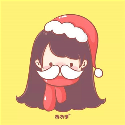 Exclusive and cute Christmas hat WeChat avatar for Christmas 2020. All the regrets this year are the preparation for the surprises in the coming year.