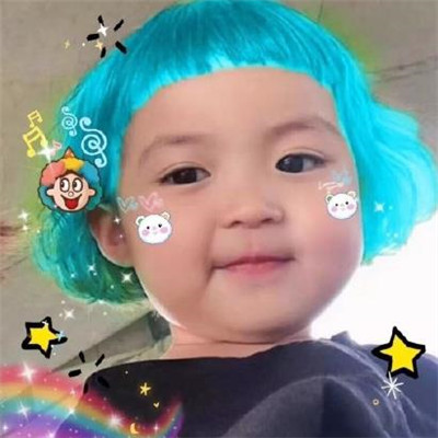 Luo Xi's best friend avatars with colorful hair, WeChat best friend avatars are cute and funny