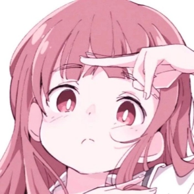 Kawaii cute pink two-dimensional anime girl head. Cartoon girl head with cute girly heart.