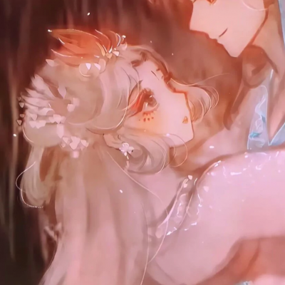 Super beautiful and dreamy anime two-dimensional couple avatars. I wish you and me countless flowers and romance.