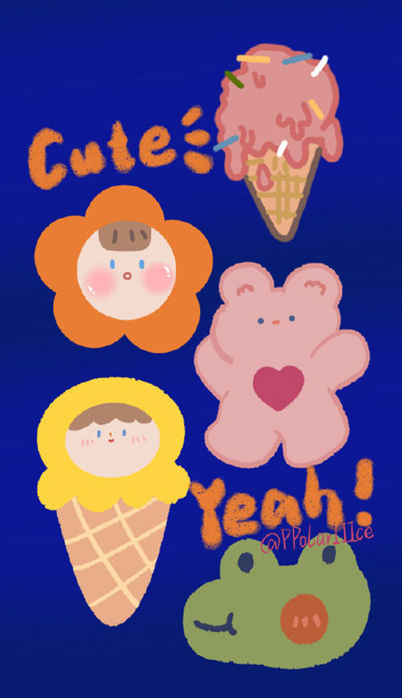 The latest version of super cute kawaii wallpaper collection, frequently recording beautiful things to feed boring souls