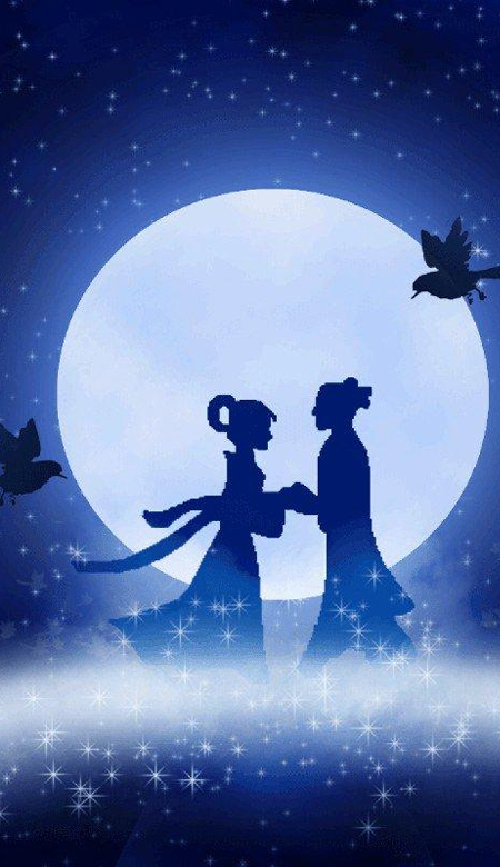 Chinese Valentine's Day wallpaper, romantic and beautiful starry sky, 2021 Chinese Valentine's Day exclusive collection of beautiful wallpapers