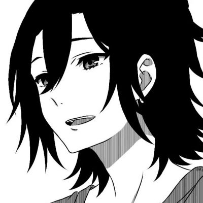 Black and white anime avatar of a boy who is handsome and has a lot of personality. Taking initiative is the limit of how I can express my passion for things.
