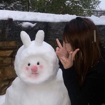 The snow scene head is sweet and suitable for winter. The snow scene head in 2021 is super happy.