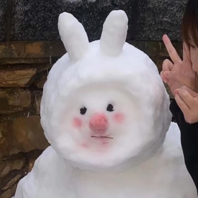 The snow scene head is sweet and suitable for winter. The snow scene head in 2021 is super happy.