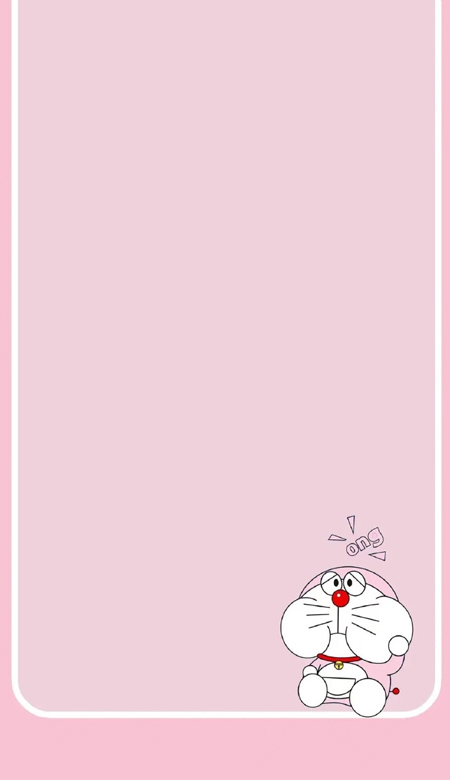 Pink and tender Doraemon home screen wallpaper Super pink and super cute Doraemon skin collection