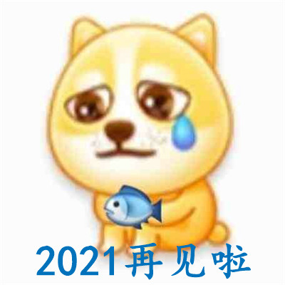 QQ表情-2021再见了聊天表情包 跟2021告别的表情大全(5)