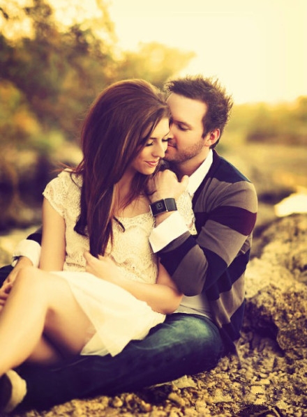 Infinite love, beautiful and warm pictures of loving couple