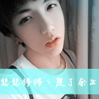 QQ avatar sad boy with words