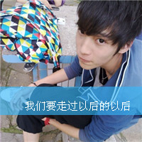 Non-mainstream QQ boys' avatar with words