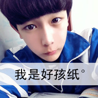 QQ avatar of non-mainstream boys with sad words