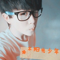 QQ avatar of non-mainstream boys with sad words