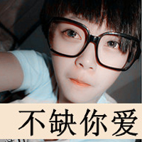 QQ avatar of boys with words is not mainstream