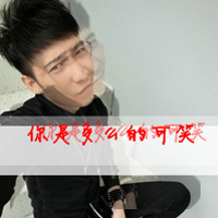 QQ avatar of boys with words is not mainstream