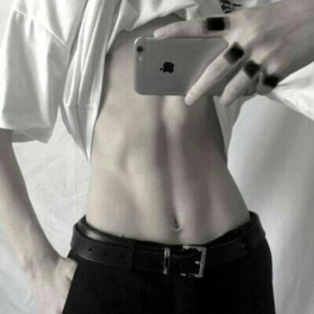 Sexy boy's avatar with abdominal muscles