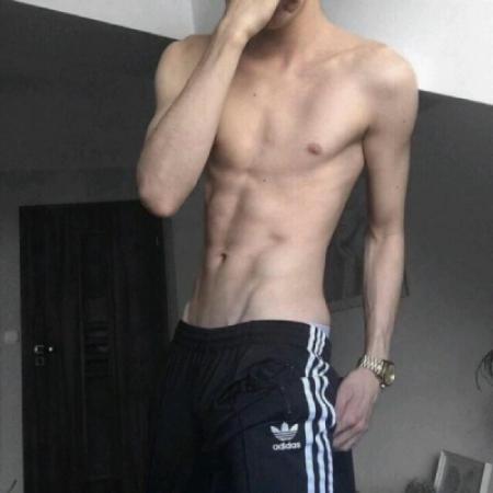 Sexy boy's avatar with abdominal muscles