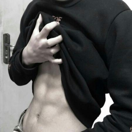 Sexy boy's avatar with abdominal muscles