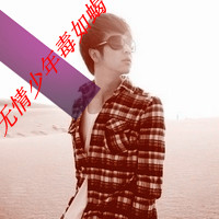 QQ avatar picture of a boy wearing glasses with words