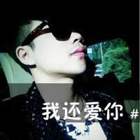 QQ avatar picture of a boy wearing glasses with words