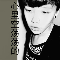 Black and white sad avatar picture of boy with words