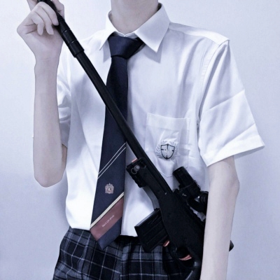 Parts avatar of handsome guy in school uniform