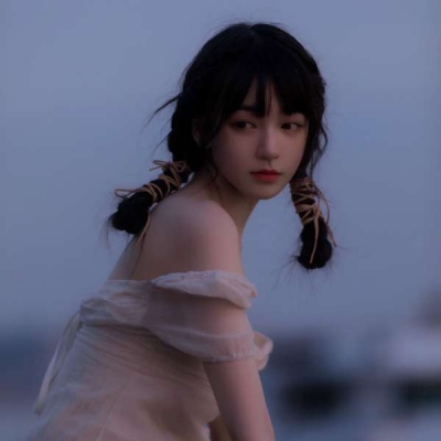 蓝色系唯美女生小清新头像图片