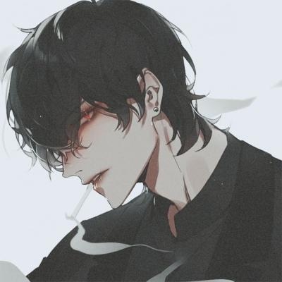 Handsome dark anime pictures avatar