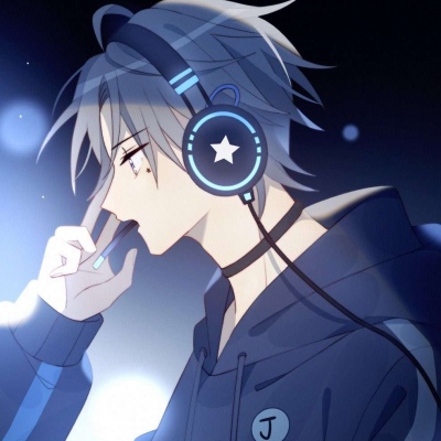 HD fresh handsome anime blue boy avatar picture