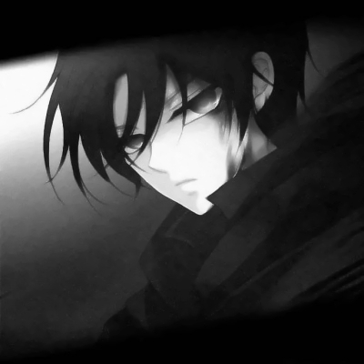 Anime super cool sad and cold male head HD picture