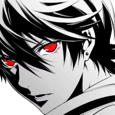 HD good-looking anime avatar pictures of handsome boys with red eyes